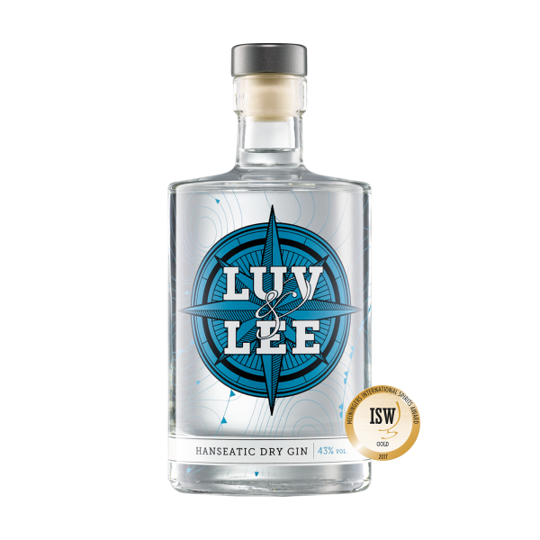 Luv & Lee Hanseatic Dry Gin, 43% vol / 0,5l