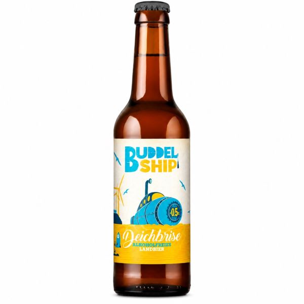 Buddelship Deichbrise alkoholfreies Craft Beer mit Mosaic und Citra 0,33 l