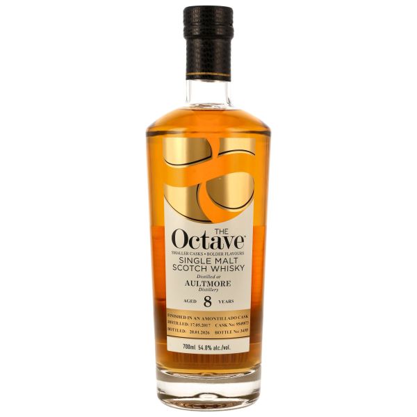 Aultmore 2017/2026 – Duncan Taylor The Octave, 8 Jahre, Amontillado Sherry Cask Finish, 54 % Vol.