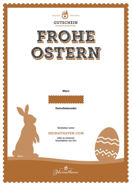Heimathaven Gutschein Ostern (Freier Wert)