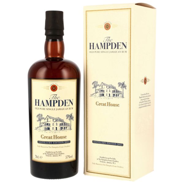 Hampden Estate Great House 2025 – limitierter Pure Single Jamaican Rum aus verschiedenen Hampden-Marks, 57 % Vol.