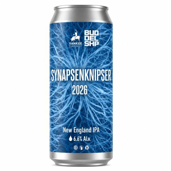 Buddelship x Yankee & Kraut Synapsenknipser 2026 New England IPA 0,44 l