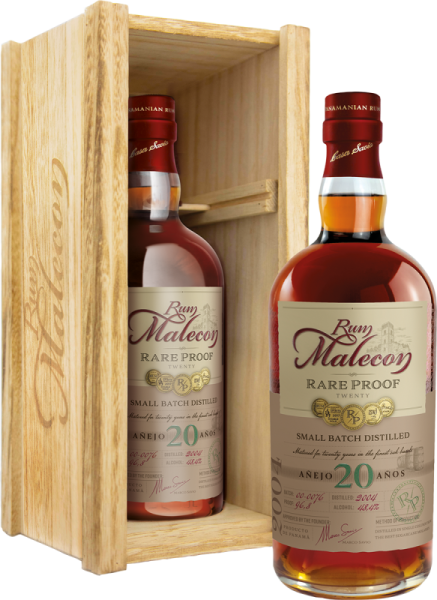 Malecón Rare Proof 20 Jahre 2004 Panama Rum 48,4 % in Holzkiste kaufen Bremen