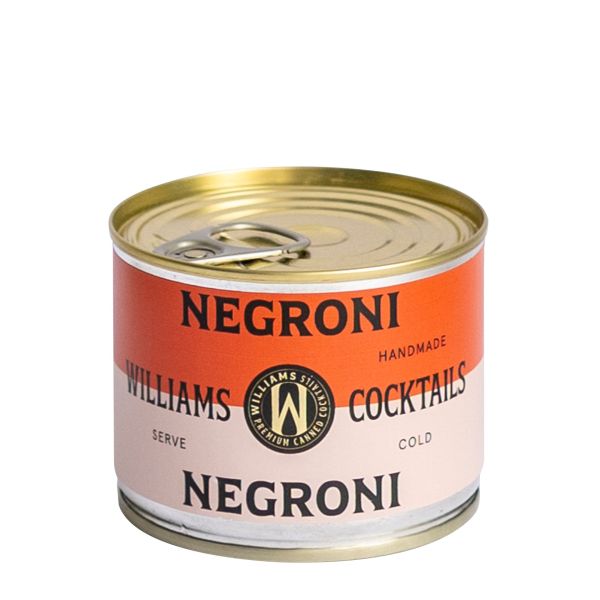 Williams Negroni – fertig gemixter Cocktail mit Gin und Bitternoten