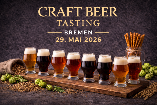 Craft Beer Tasting in Bremen – ein genussvoller Abend für Bierliebhaber in persönlicher Atmosphäre.