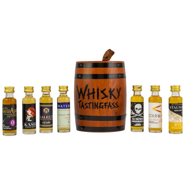 Whisky-Tasting-Fass - Weltreise - 7 x 0,02l