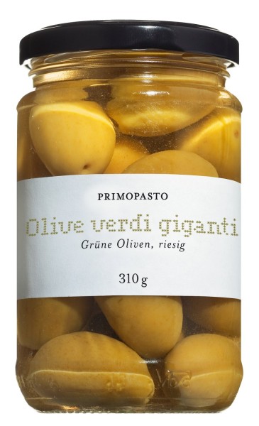 Olive Verdi giganti / Grüne Riesenoliven / Primopasto / 310 g