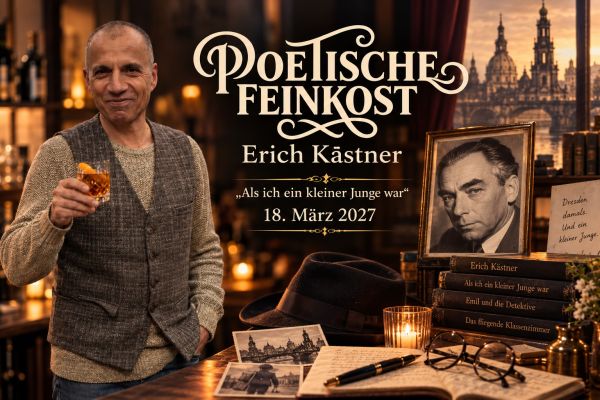 Poetische Feinkost mit Erich Kästner in Bremen – Benedikt Vermeer am 18. März 2027