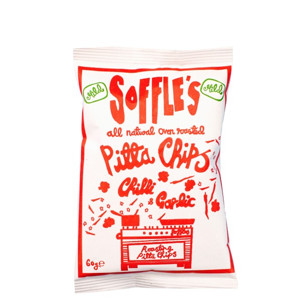 Pitta Chips / Chilli & Garlic / Soffle's / 60 g