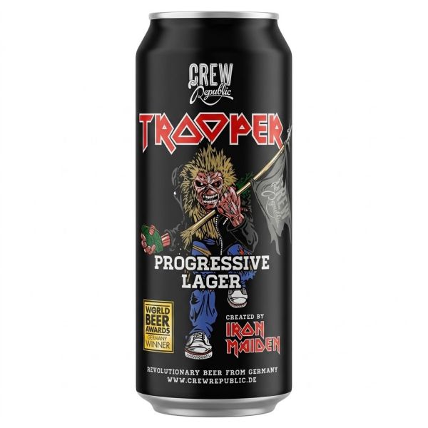 CREW Republic Trooper Progressive Lager – Iron Maiden Craft Beer