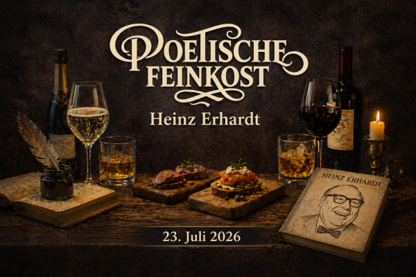 Poetische Feinkost in Bremen – literarischer Genussabend mit Texten von Heinz Erhardt im Heimathaven