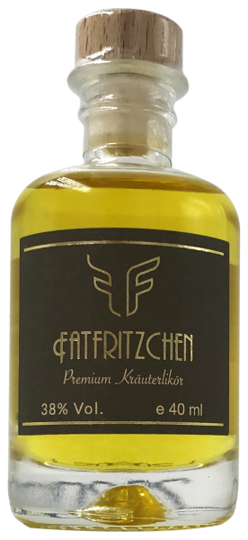 FatFritzchen Premium Kräuterlikör Mini / 38% - 0,04l