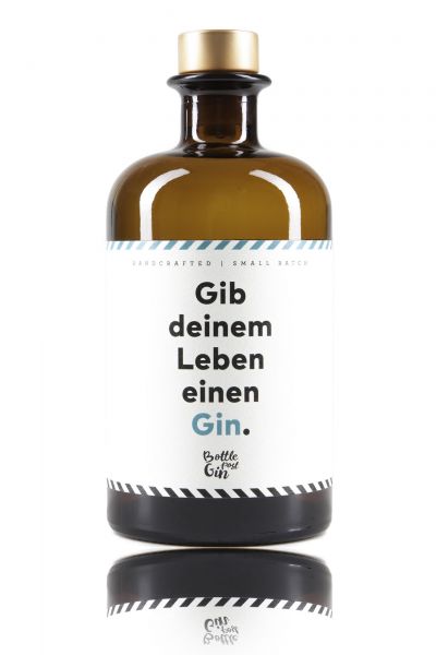 Flaschenpost Gin - "Gib deinem Leben einen Gin" / 41% vol