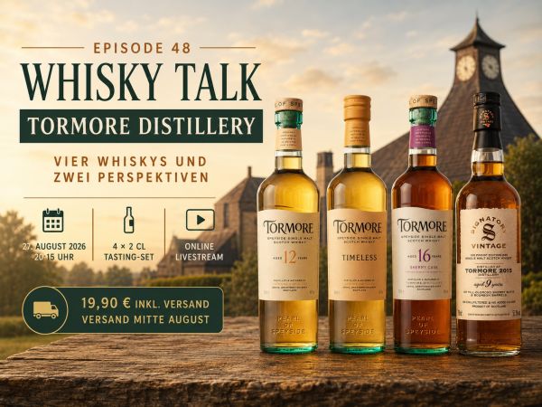 Online Whisky Tasting / LiveStream Tormore Distillery