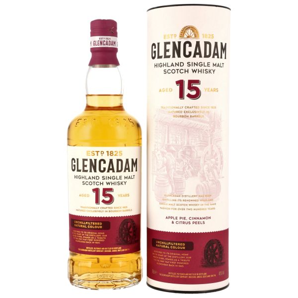 Glencadam 15 Jahre – Highland Single Malt Scotch Whisky, 46 % Vol., 15 Jahre Bourbonfassreifung