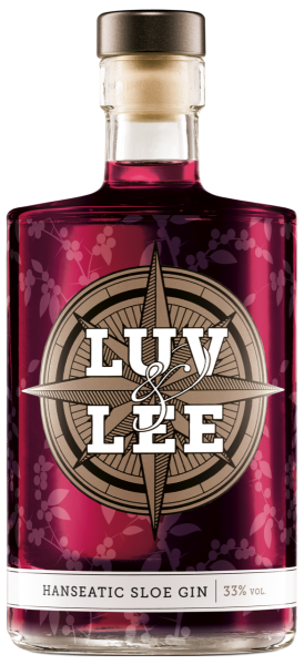 Luv & Lee Hanseatic Sloe Gin, 33% vol / 0,5l