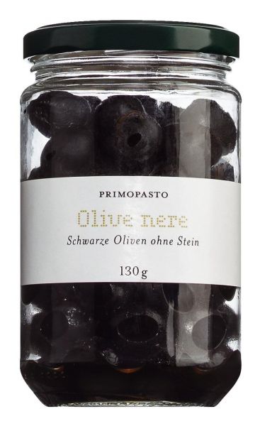 Primo Pasto Schwarze Oliven ohne Stein