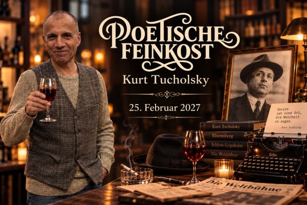 Poetische Feinkost mit Kurt Tucholsky in Bremen – Benedikt Vermeer am 25. Februar 2027